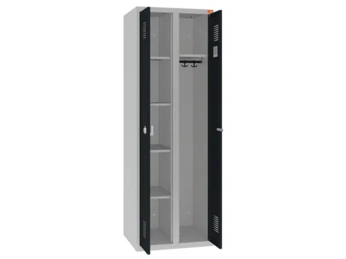 kleding-/wasgoedkast,RAL 7035/RAL 7016,HxBxD 1800x600x500mm,2vak