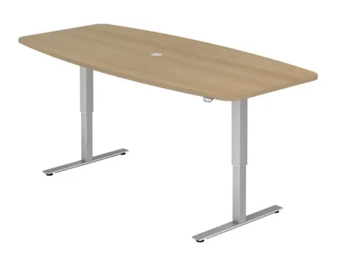 In hoogte verstelbare vergadertafel,HxBxD 710-1200x2200x1030mm