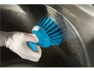 Vikan Hygiene ronde werkborstel harde vezels Ø110mm oranje - 12