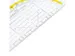 Equerre Géométrique 1552 160mm Tranparent Avec Bande Jaune