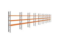 palletstelling,basis+7xaanbouw,HxBxD 3990x22500x750mm,vakl. 3000kg