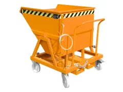 Kiepbak voor spaanders,0,4m³,draagverm. 1000kg,wielen,vorksloffen