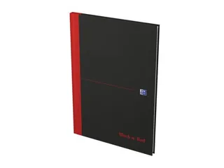 Notitieboek Oxford Black n' Red A4 96vel lijn zwart - 1