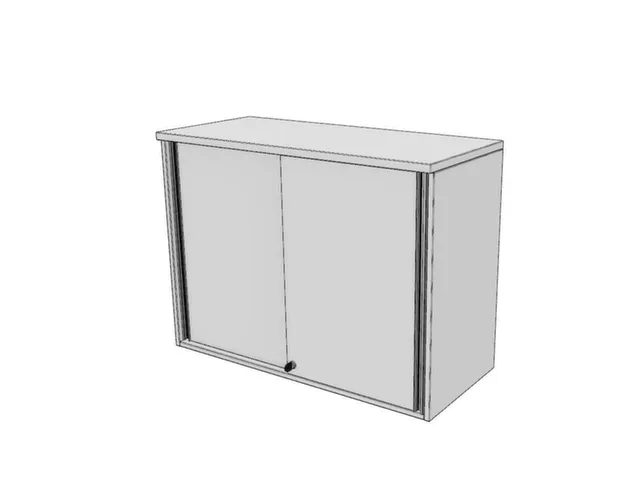 opzetkast,v. schuifdeurkast,HxBxD 740x1200x445mm,schuifdeur,Bl-wit
