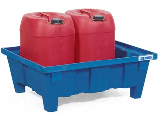 PE-opvangbak,v. 2x60l vat,opvangvol. 60l,HxBxD 315x645x795mm - 1