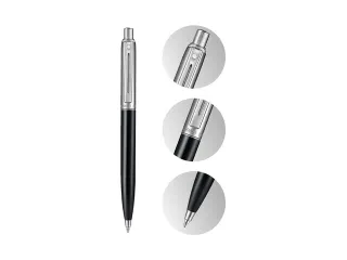 Balpen Sheaffer Sentinel 332 gloss black, chrome plated trims - 7