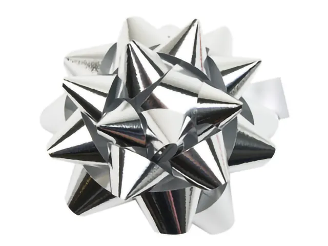 Rozetten metallic Kangaro 60mm zilver 25 stuks in doos