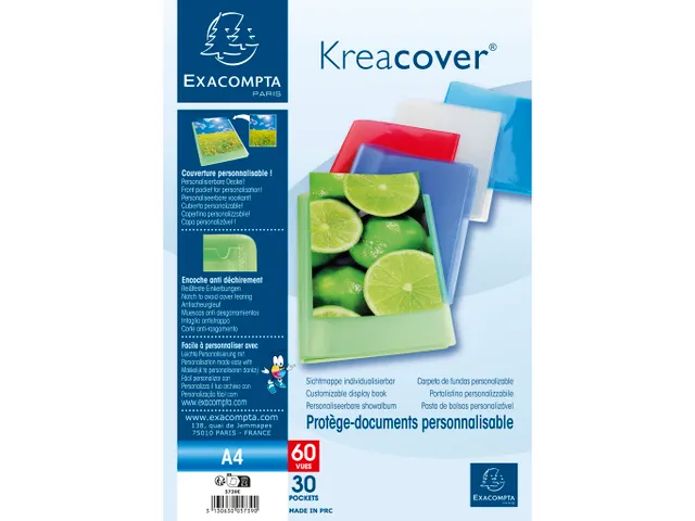 Showalbum A4 Assorti 30 Tas Halfharde Polypropyleen Kaft Kreacover