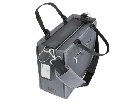 Bureautas Sigel voor hybride werken Premium M donkergrijs 360x280x150