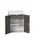lessenaarkast 1130x800x550mm legbord en lade RAL7035 + RAL7016