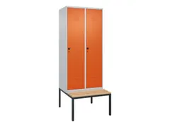 locker voor scheiding van kleding,HxBxD 2120x800x815mm,2vak