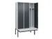 locker voor scheiding van kleding,HxBxD 2120x1200x815mm,3vak