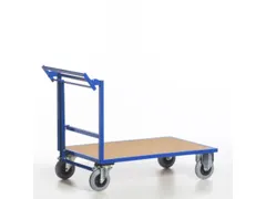 duwbeugelwagen,draagverm. 500kg,laadvl. LxB 1200x800mm,houtplaat