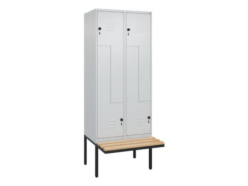 Z-garderobekast,HxBxD 2120x800x815mm,4vak,vak B 400mm,draaigrendel