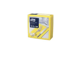 Tork 470252 Soft Dinnerservet 3-laags geel 39x39cm