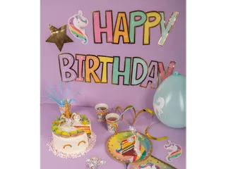 Letterslinger Happy Birthday Unicorn 2,5 meter - 3