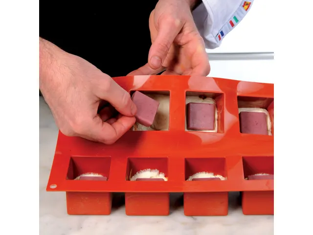 Silikomart Siliconen 1/3 GN Bakmat SILICON FLEX Cube 35mm SF105