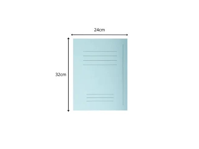 Dossiermappen Forever 250 100% Gerecycleerd Lichtblauw A4 50 Stuks