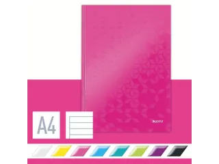 Notitieboek Leitz WOW A4 lijn roze - 4