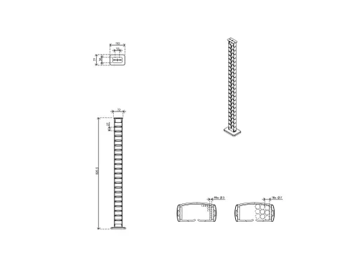 Addit kabelgeleider bureau 82cm Zwart