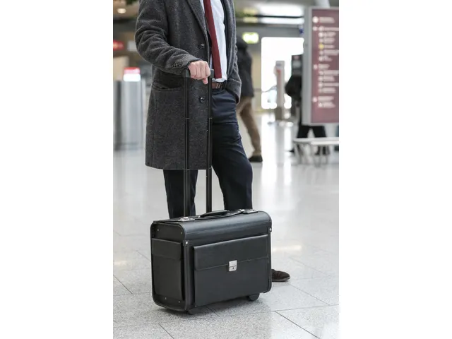 Pilotenkoffer Alassio Genova Zwart kunstleer