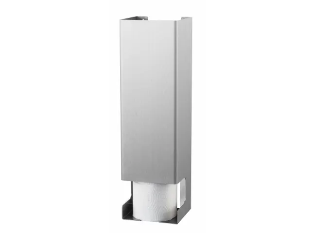 Support réserve 5 rouleaux papier toilette Inox