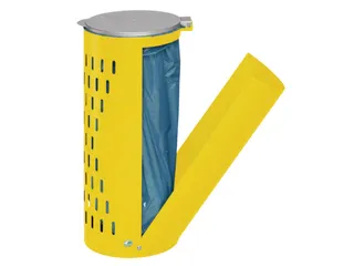 Afvalverzamelaar Geel 120 Liter 850x380x440mm Met Deur - 2