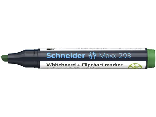 Boardmarker Schneider Maxx 293 beitelpunt 2-5 mm groen