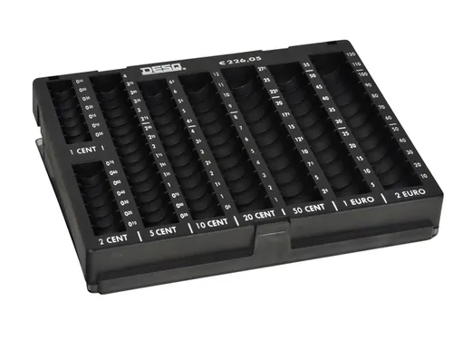 Muntgeldsorteerunit Desq met deksel 235x184x34mm
