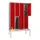 banklocker,dubbeldeks,HxBxD 2150x1200x800mm,RAL7035,front RAL3000