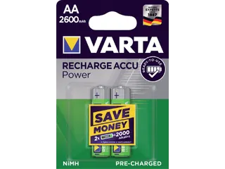Batterij Oplaadbaar Varta 2x AA 2600Mah Ready2Use - 1