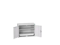 universele kast,HxBxD 600x800x350mm,2xStalen bodem,1lade(n)