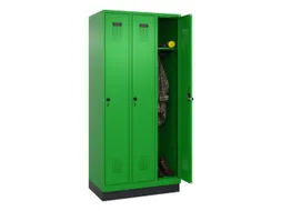 locker,HxBxD 1950x900x500mm,3vak,vak B 300mm,draaigrendel,sokkel