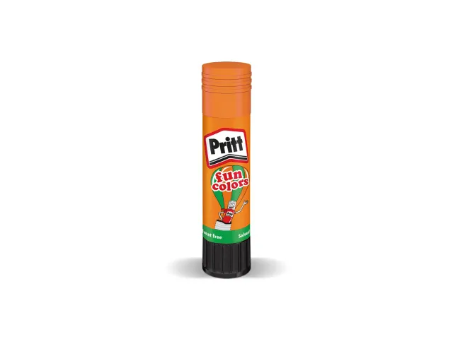 Lijmstift Pritt Fun colors 10gr 1 blister met 4 kleuren