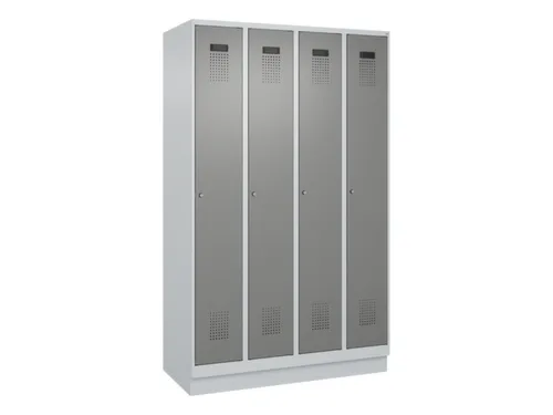 locker,HxBxD 1950x1200x500mm,4vak,vak B 300mm,cil.-slot,sokkel