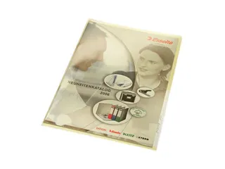 L-map Leitz premium A4 0.15mm PVC geel - 5