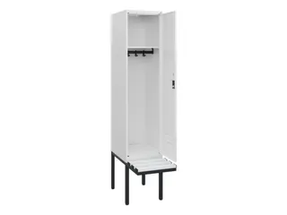 locker met bank,HxBxD 1950x400x815mm,1vak,vak B 400mm,draaigrendel - 2