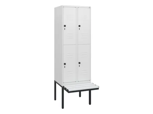 Dubbeldekse dekenkist,HxBxD 1950x600x815mm,2x2vak.,vak B 300mm