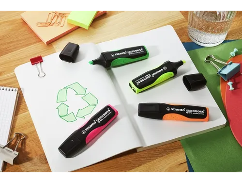 Markeerstift Stabilo Boss Green Roze