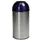 RVS afvalbakken,40l,HxØ 740x350mm,1opening(en),romp geborsteld