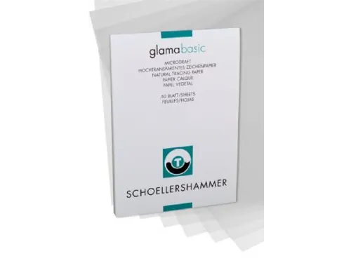 Ontwerpblok Glama Transparantpapier 25049 A3 102 gram 50 vel