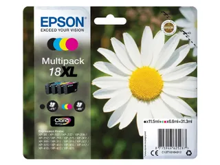 Epson 18XL T1816 Inktcartridges Zwart + 3 Kleuren XL - 1