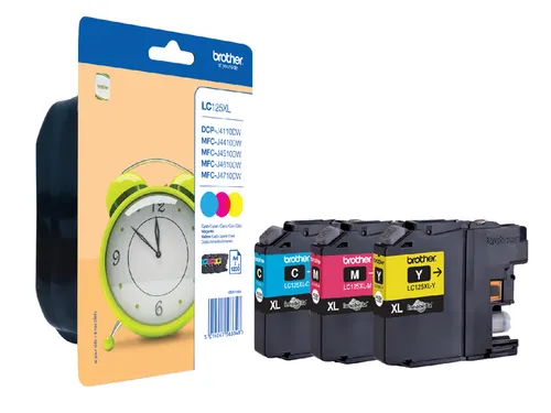 Brother LC-125XL Rainbowpack Inktcartridge Set (Zwart+Kleur)