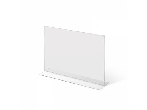 Folderhouder A4 T-Stand Acryl Liggend