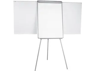 Flipchart Magnetisch Met Zijarmen Uitschuifbaar 100x70cm Lichtgrijs - 2