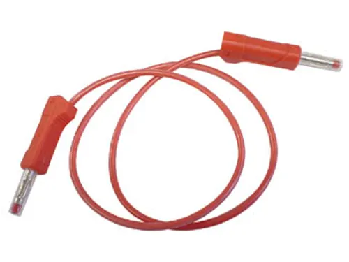 Kabel Met Banaanpluggen / Rood 50cm