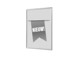 Kliklijst A1 complete set met print "NIEUW" Grijs