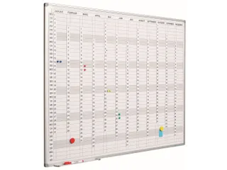 Verticale Jaarplanner Magnetisch 60x90cm Duits Softline profiel 8mm - 1