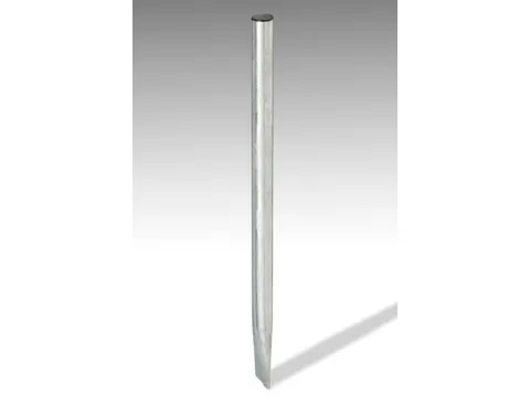 paal,v. afvalbak,H 1450mm,staal verzinkt