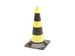 Cône de signalisation jaune/noir 50cm
